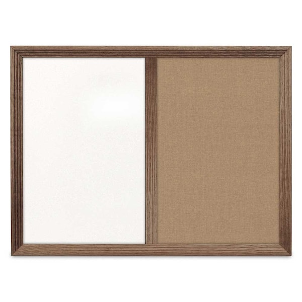 Enclosed Corkboard, 1 Door, 60"x36", 4" Fra